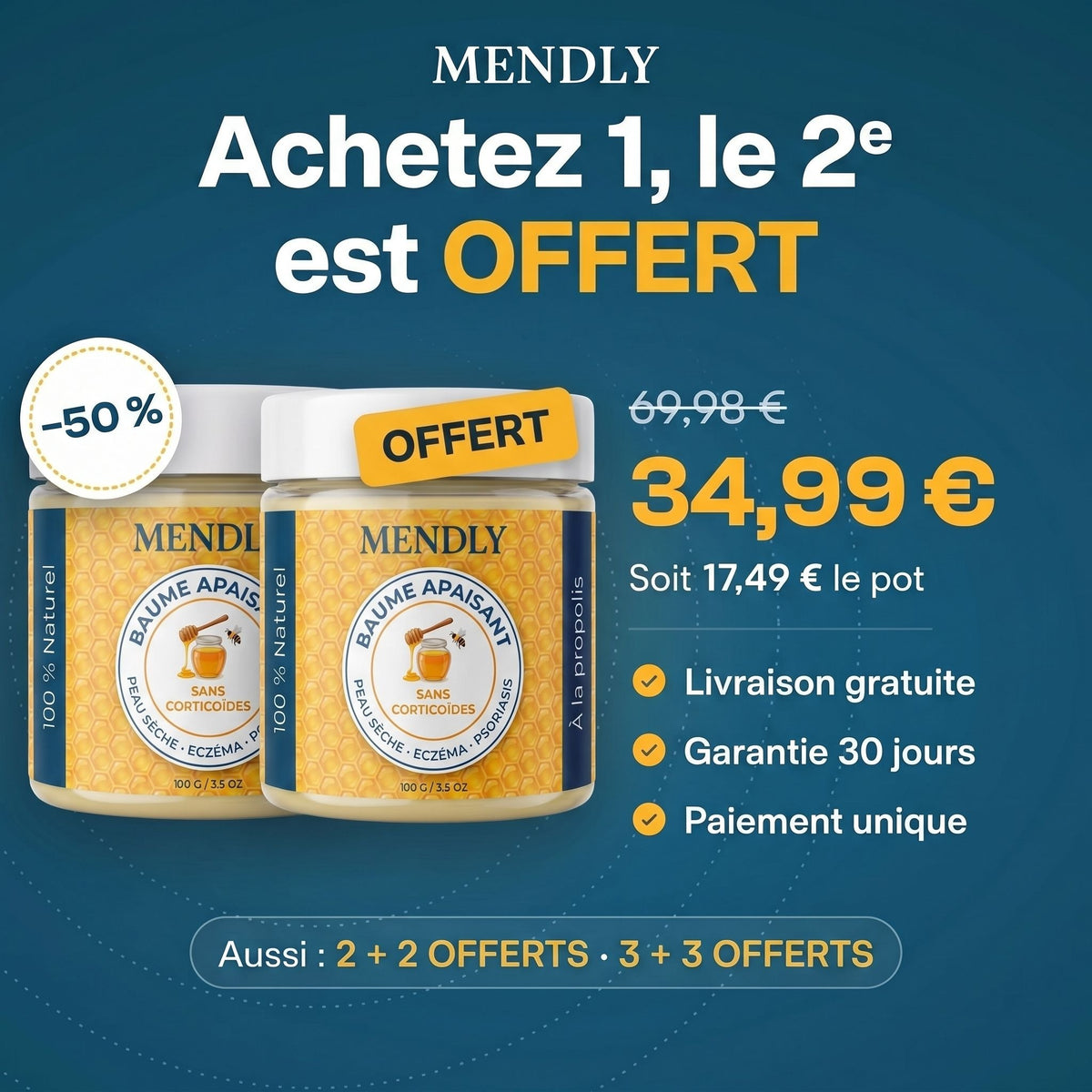 Achetez 1, le 2e est offert